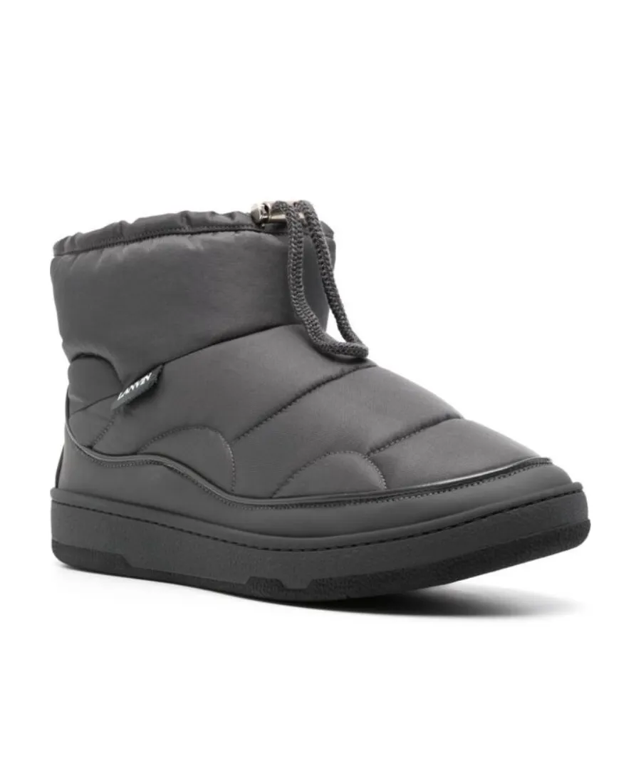 Lanvin Quilted Padded Drawstring Ankle Boots