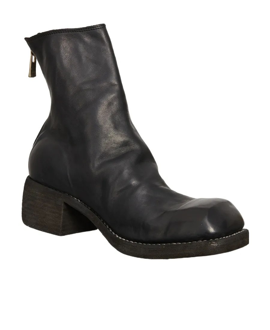 Back-Zip Short Boots