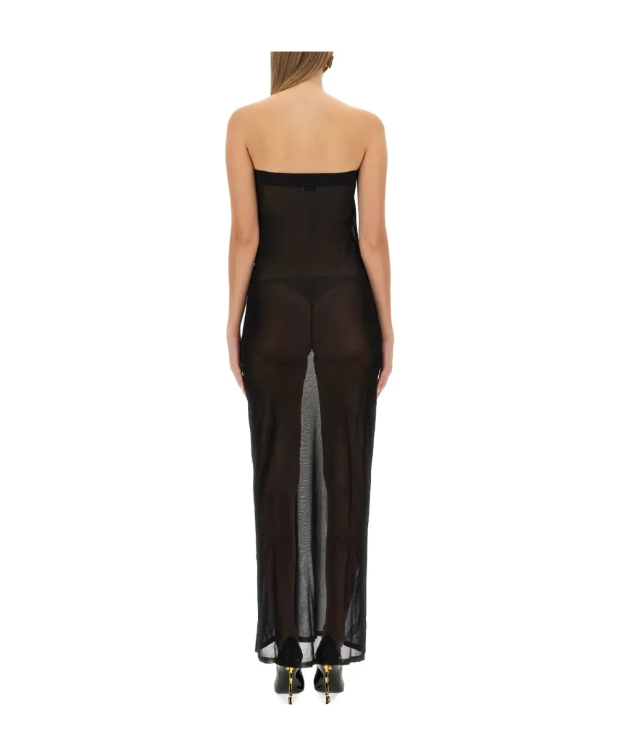 Saint Laurent Strapless Maxi Dress