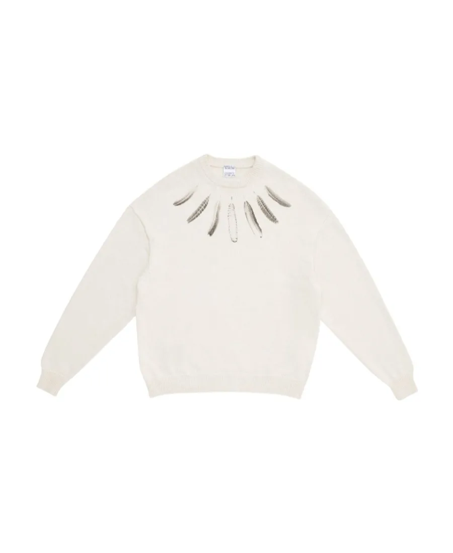Marcelo Burlon County Of Milan Feather Printed Crewneck Sweater