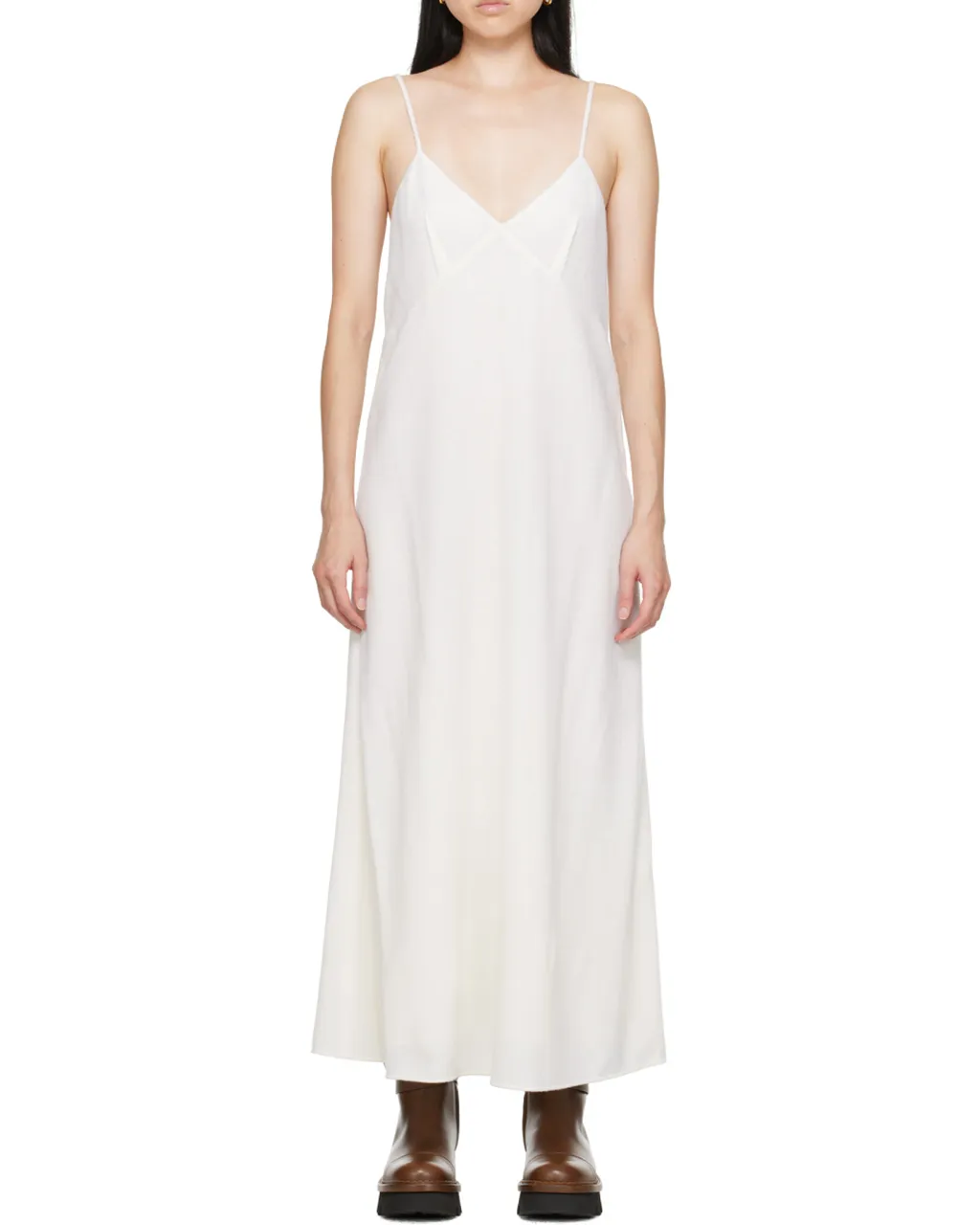 Virgin Wool-Blend Maxi Dress