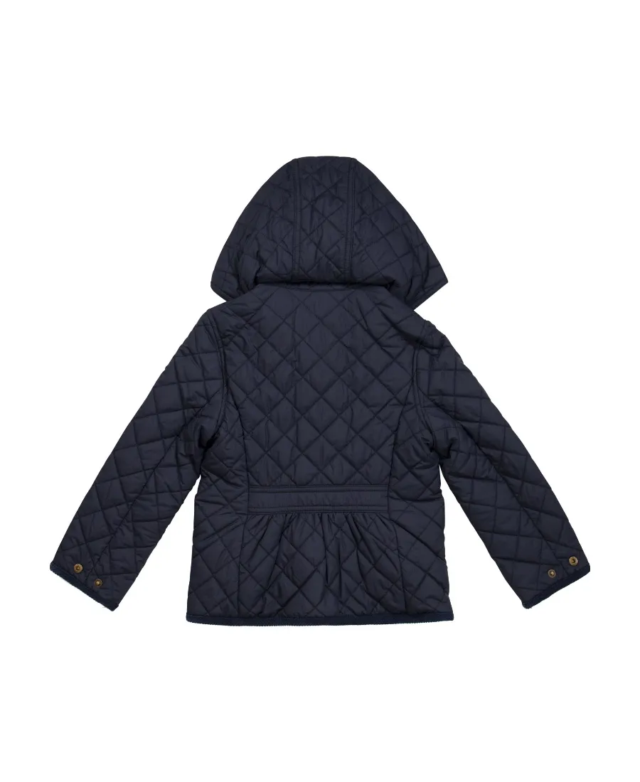 Quilted-Hooded Jacket