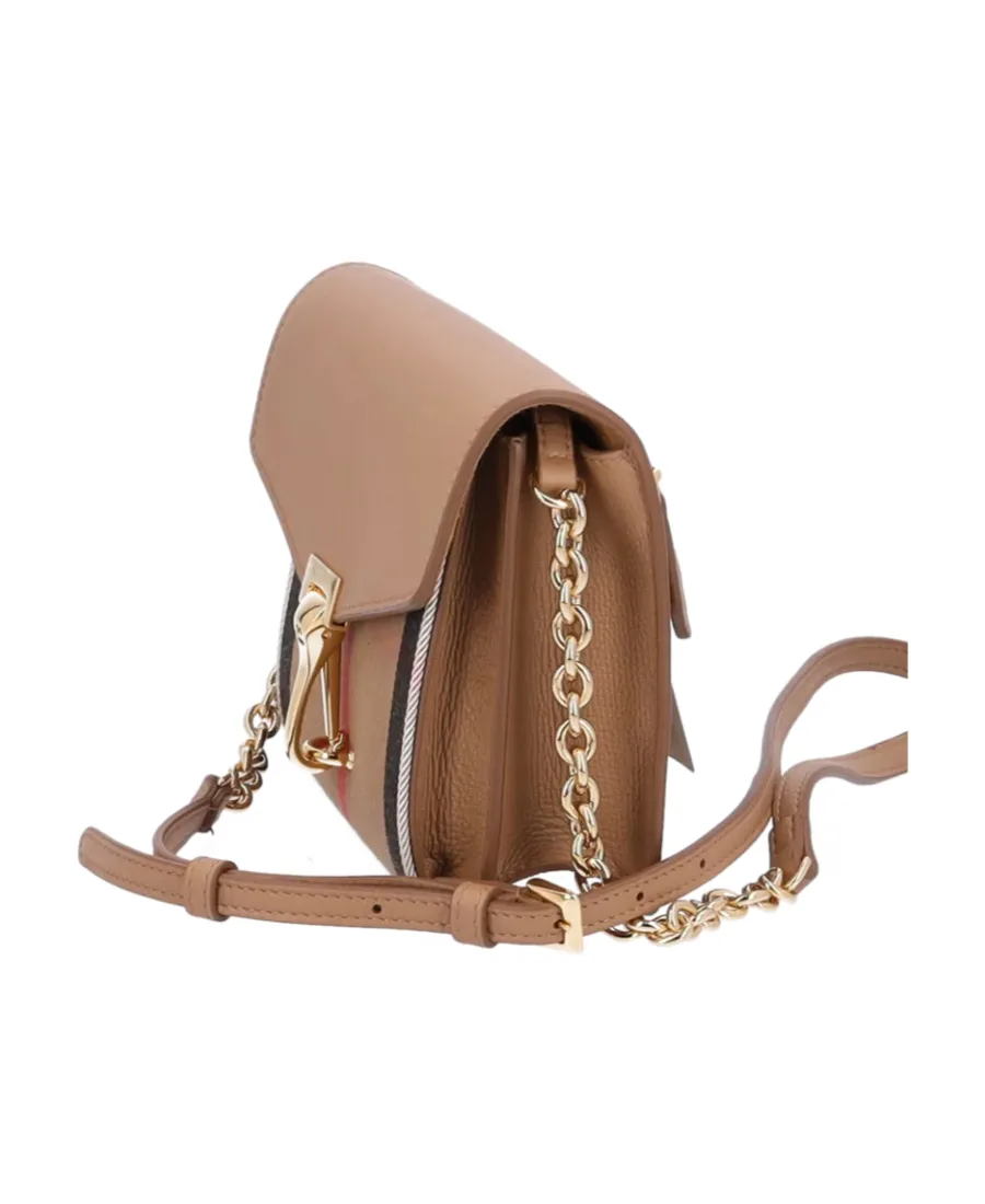 Checkered Logo Satchel Bag