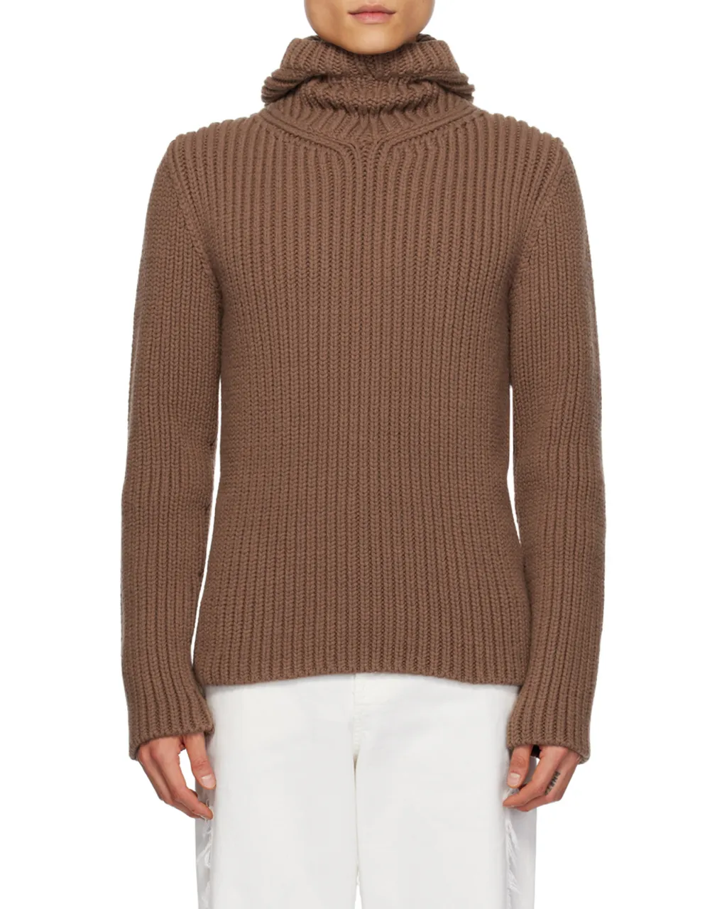 Lanvin Long Sleeved Hooded Knitted Jumper