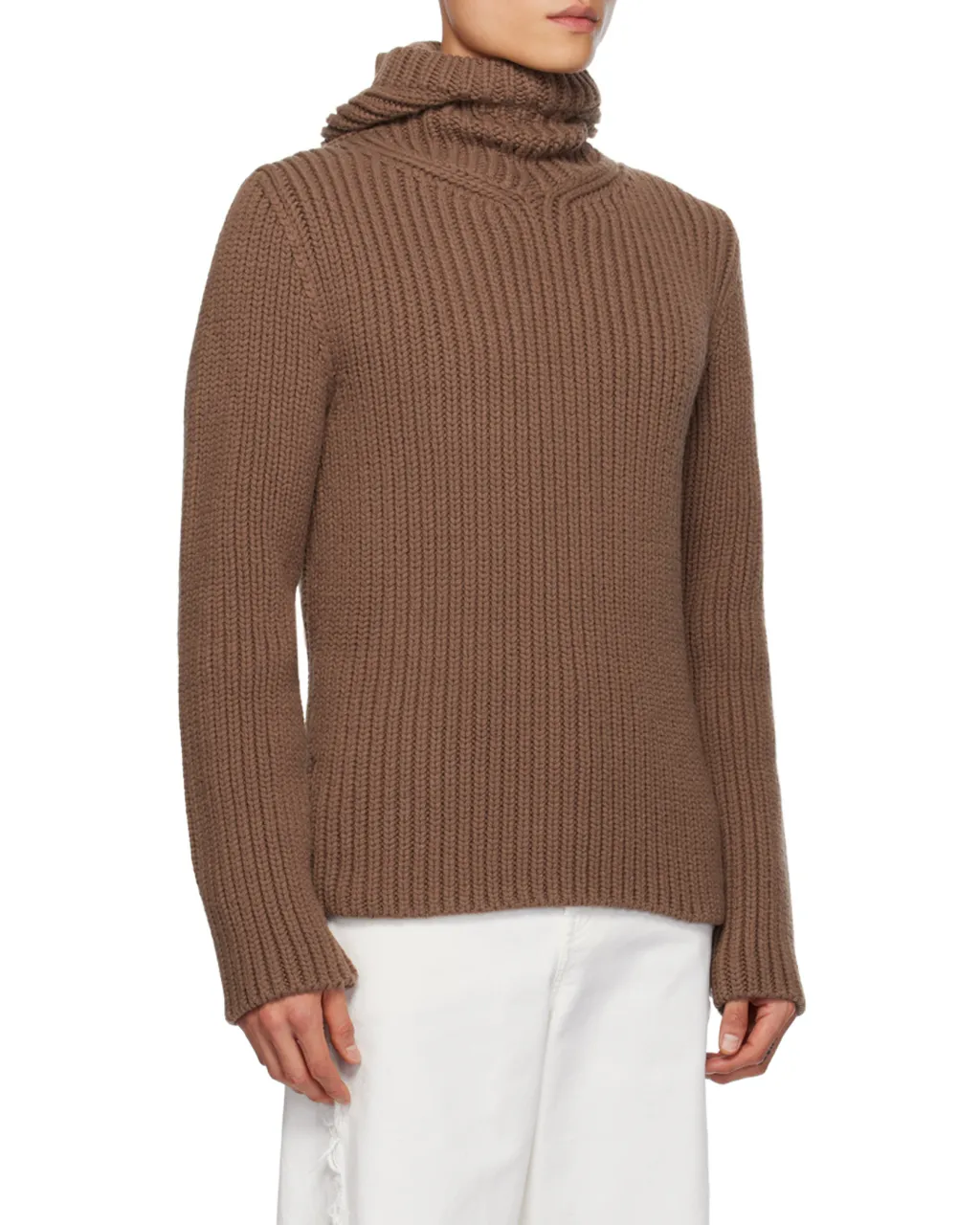 Lanvin Long Sleeved Hooded Knitted Jumper