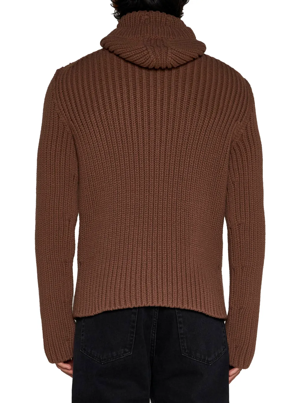 Lanvin Long Sleeved Hooded Knitted Jumper
