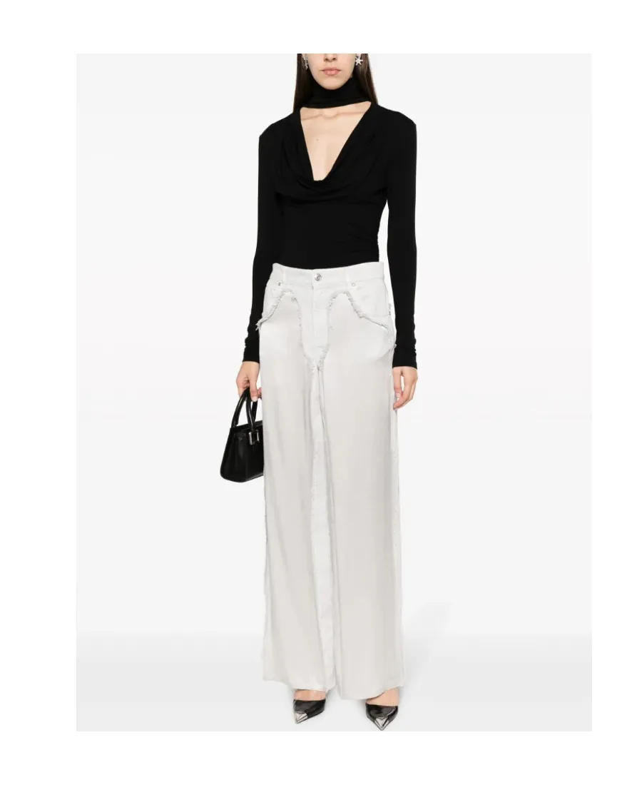 Blumarine Frayed-Edge Jeans