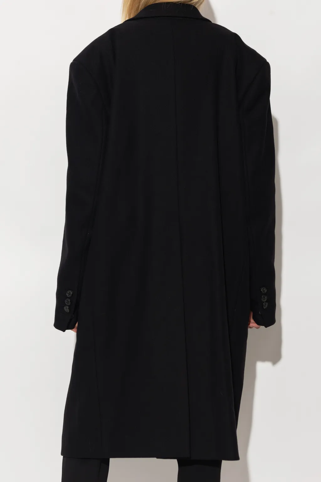 Double-Breasted Virgin Wool Coat