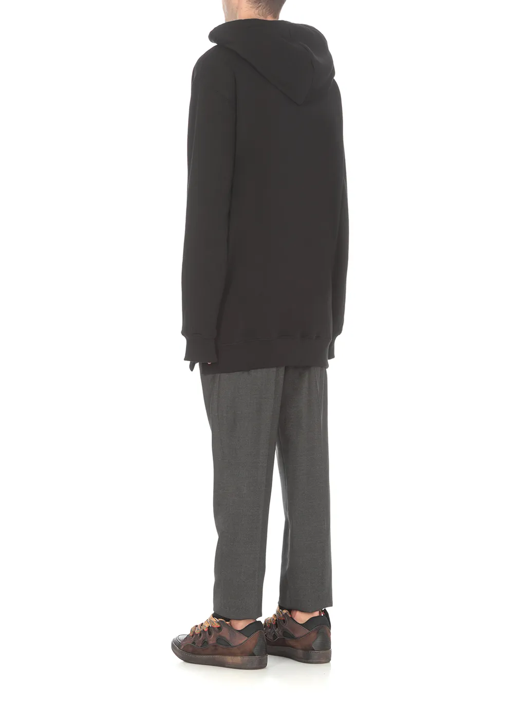 Lanvin Logo Embroidered Drawstring Hoodie