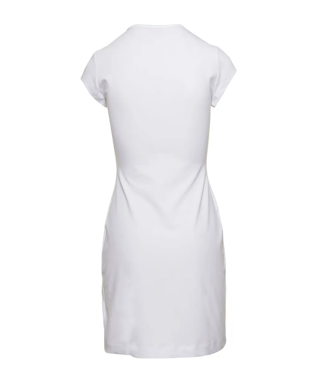 Round-Collar Short-Sleeve Dress