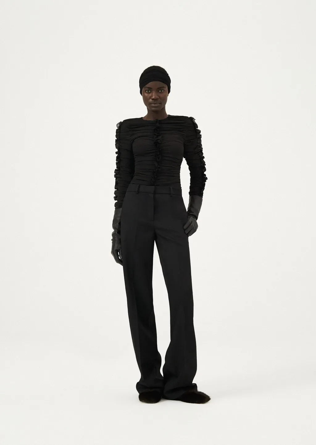 Belt-Loop Casual Pants