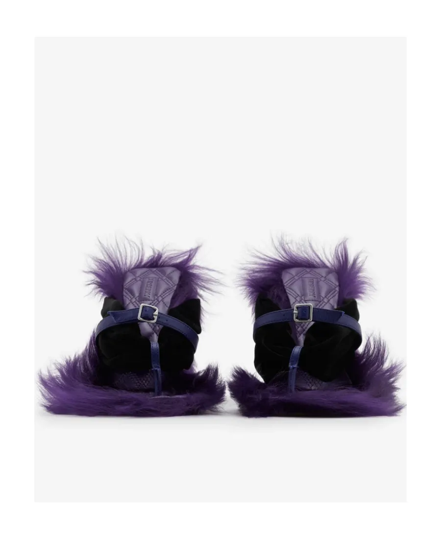 Step Post Leather Sandals
