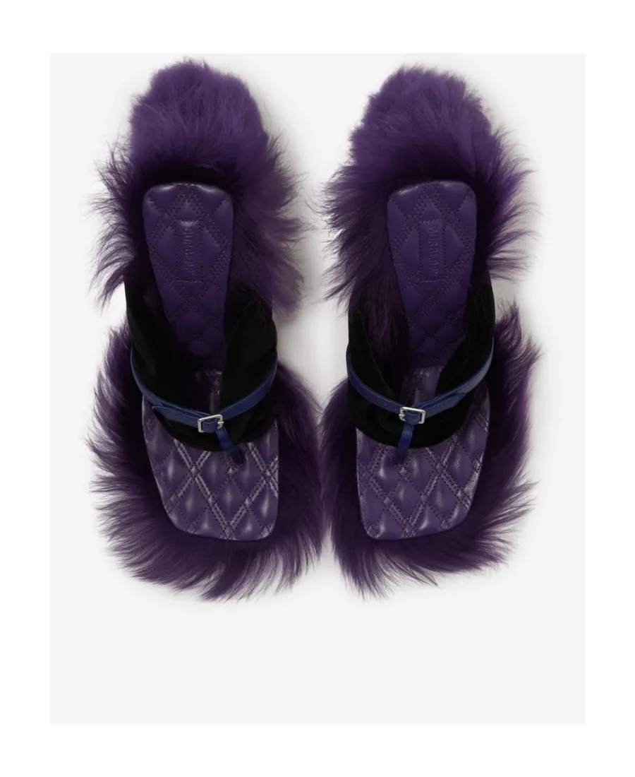 Step Post Leather Sandals