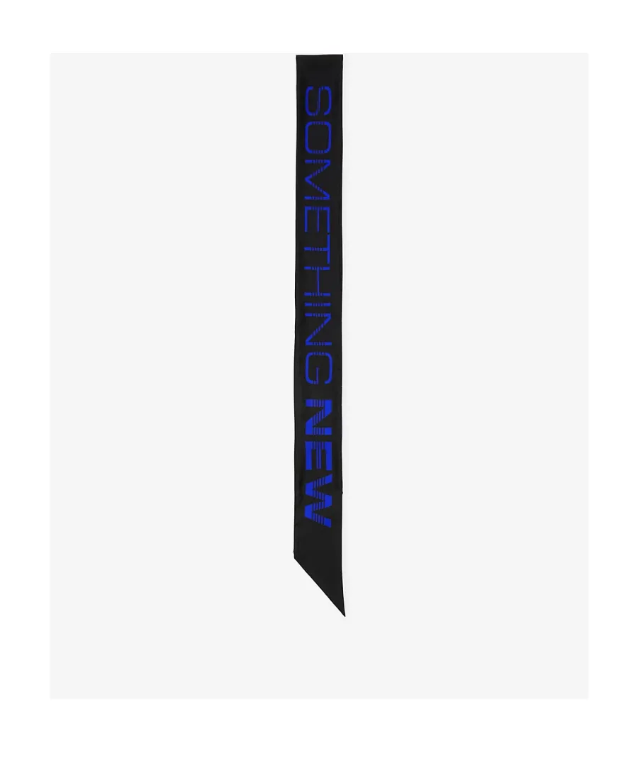 Logo-Print Silk Scarf