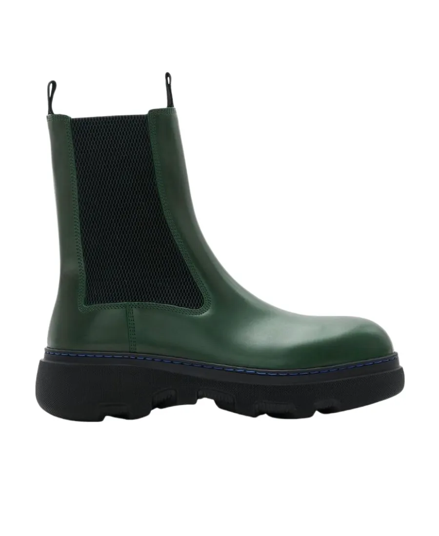 Round-Toe Leather Boots