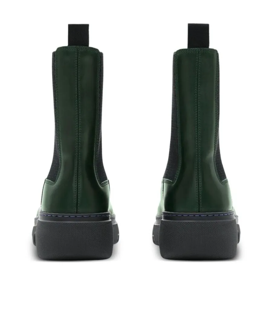 Round-Toe Leather Boots