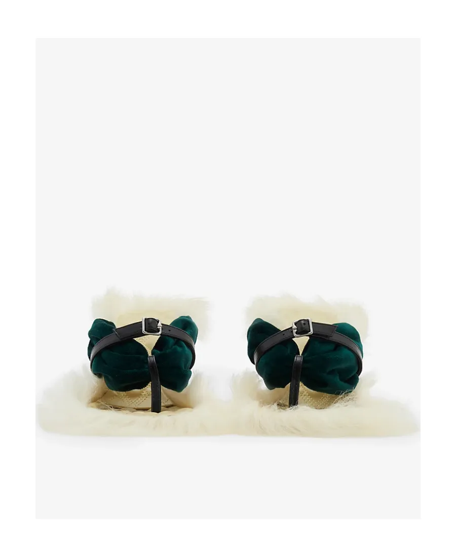 Step Post 75Mm Leather Sandals