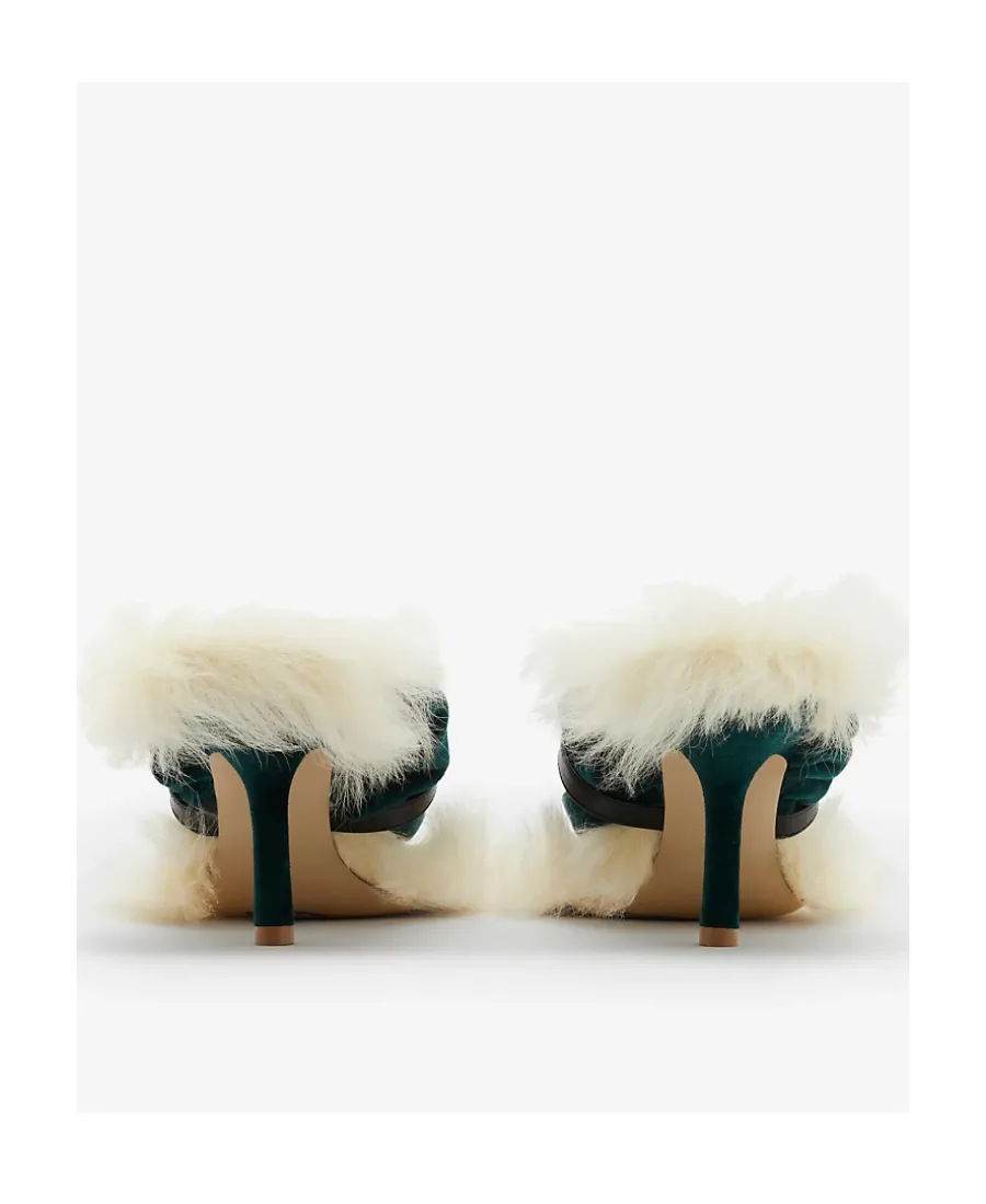 Step Post 75Mm Leather Sandals