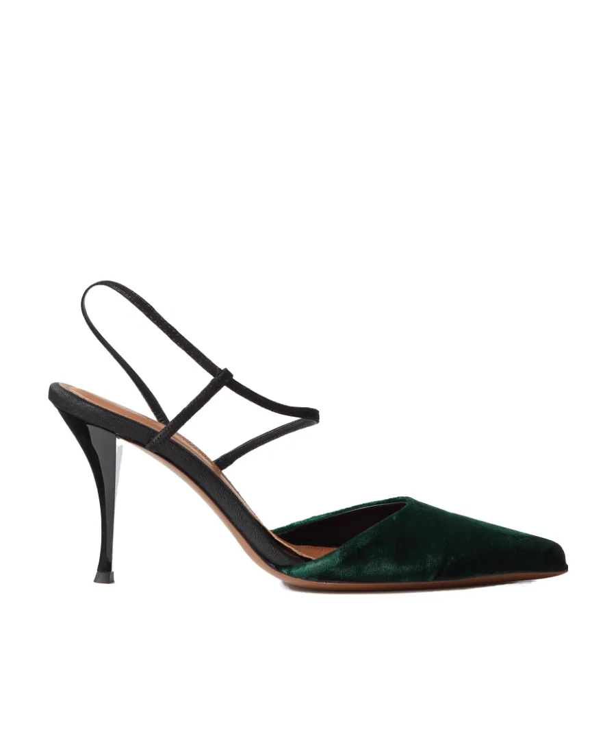 Tangra Pointed Shoes With Exposed Heels