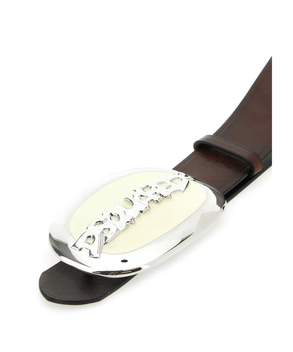 Dsquared2 Logo-Plaque Buckled Belt