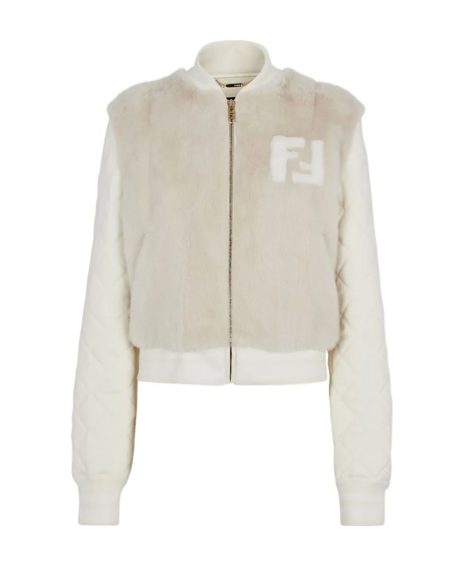 Fendi Diamond Quilted Bomber Jacket