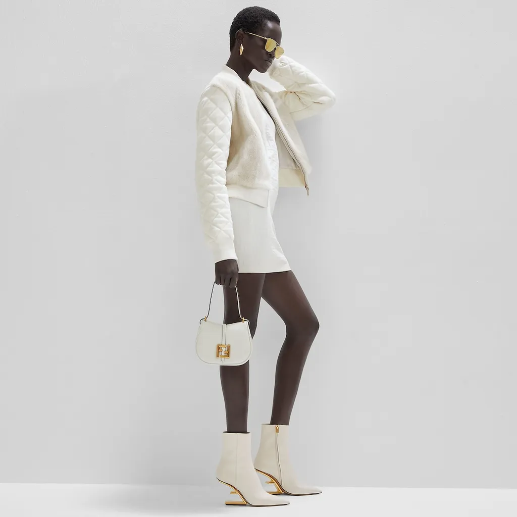 Fendi Diamond Quilted Bomber Jacket