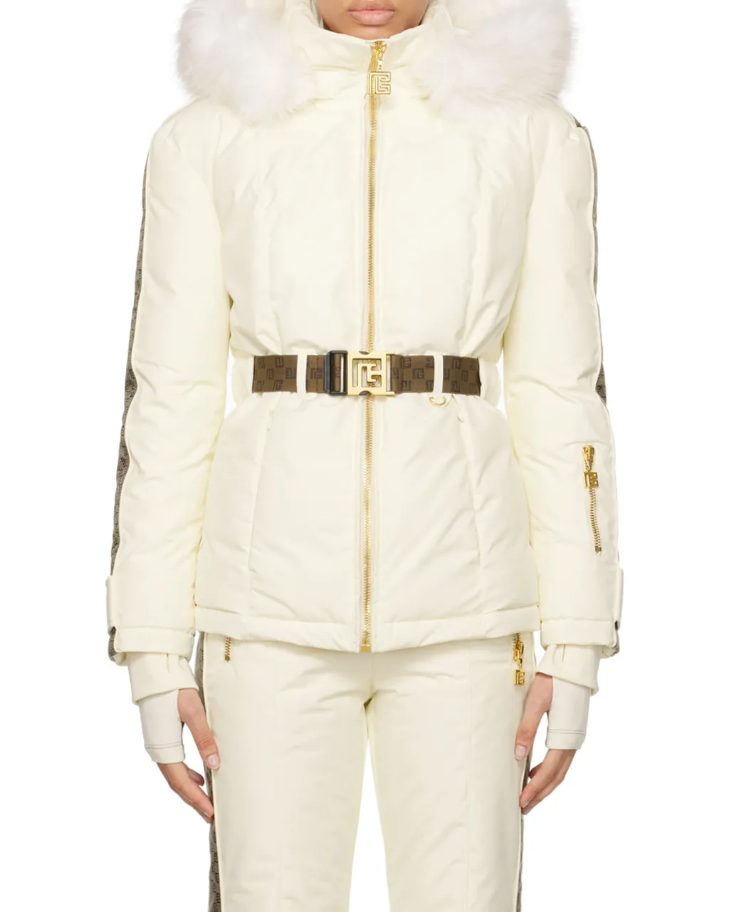 Balmain Belted Pb Down Jacket