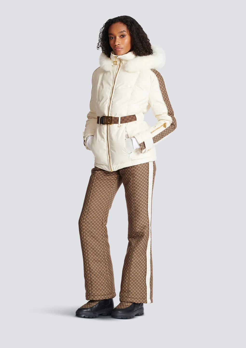 Balmain Belted Pb Down Jacket