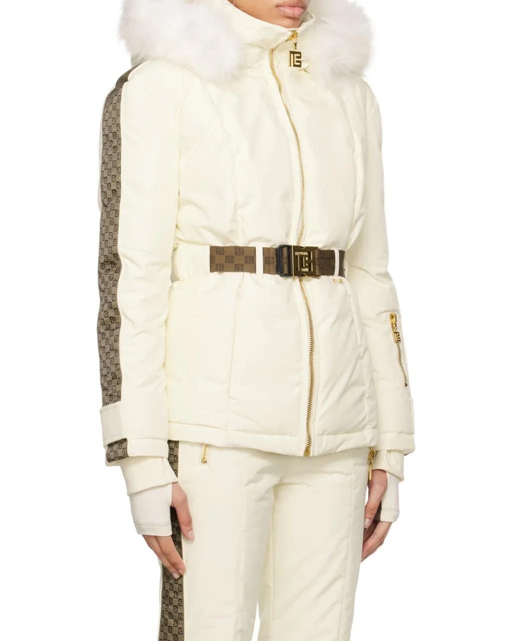 Balmain Belted Pb Down Jacket
