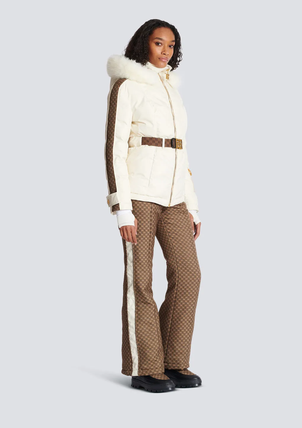 Balmain Belted Pb Down Jacket