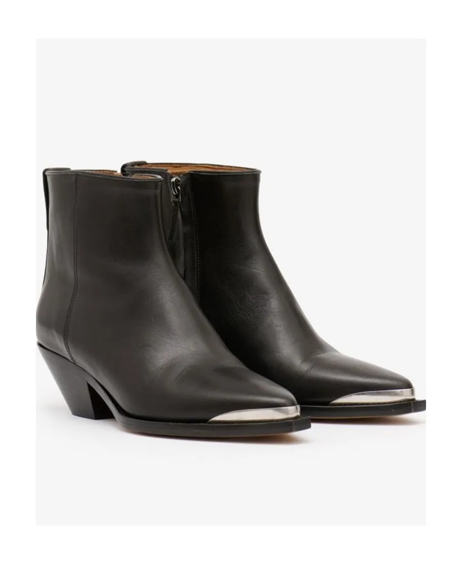 Isabel Marant Adnae Zipped Ankle Boots