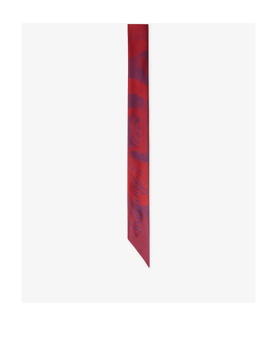 Rose-Print Silk Scarf