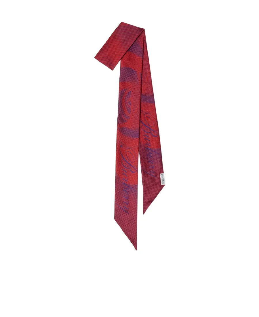 Rose-Print Silk Scarf