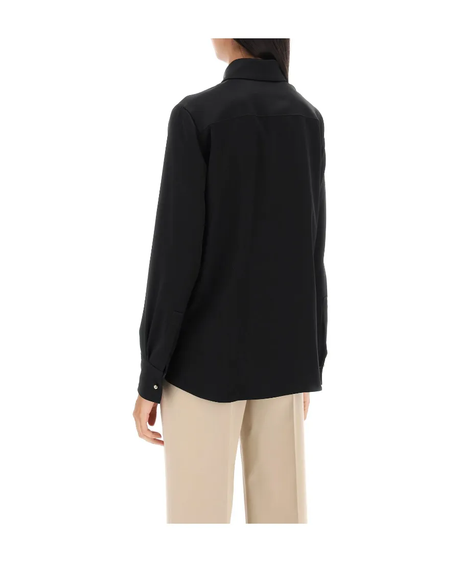 Lanvin Long Sleeved Buttoned Satin Shirt