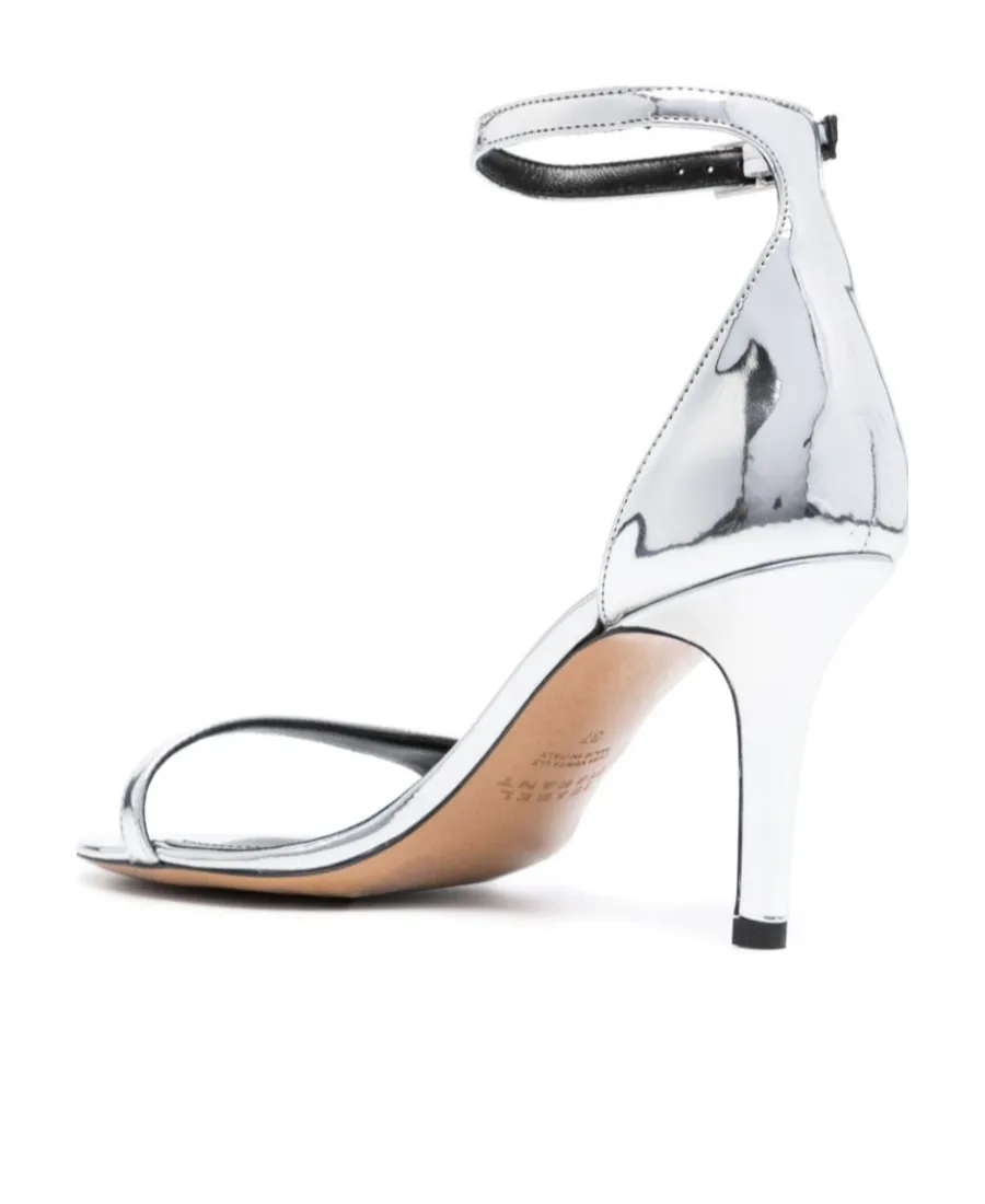 90Mm Metallic-Effect Leather Sandals