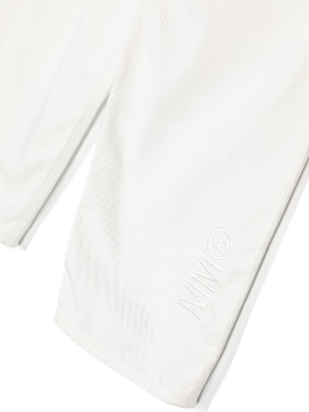 Mm6 Maison Margiela Kids Logo Embroidered Straight Leg Jeans