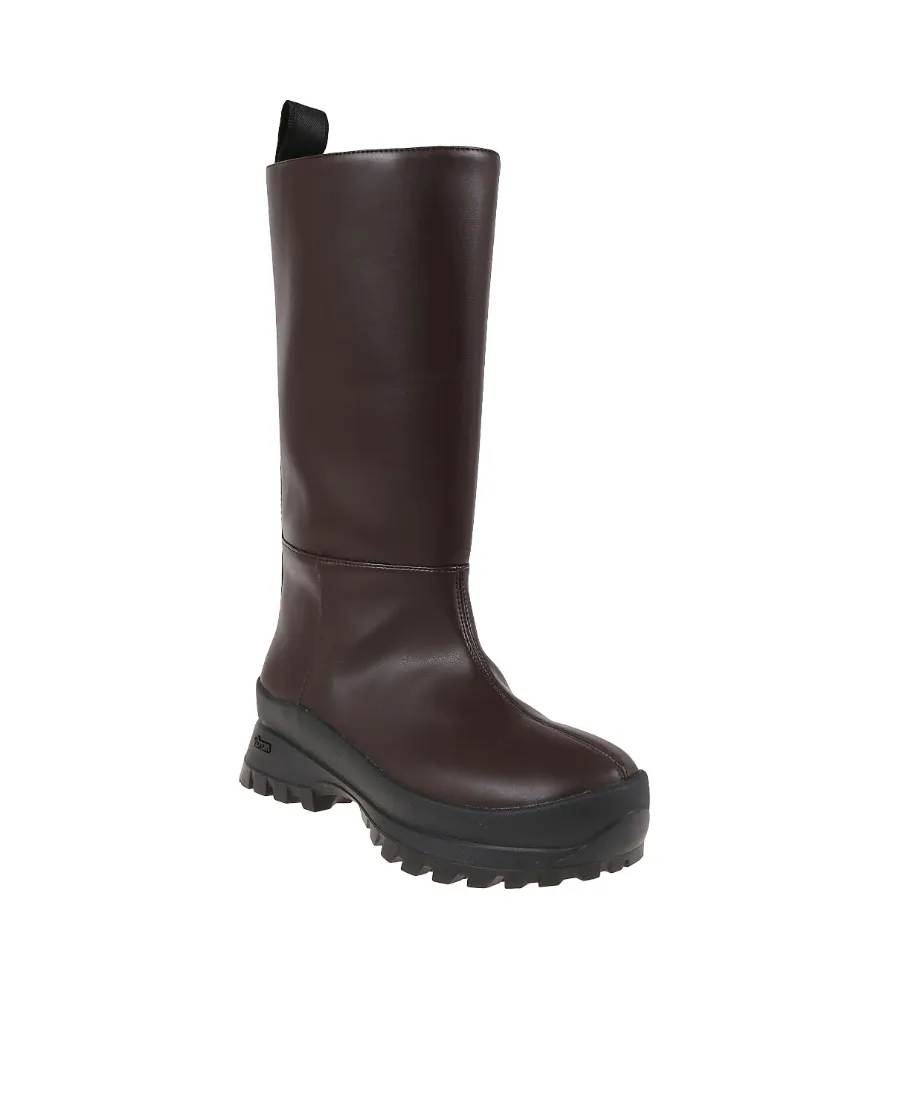Logo Details Short Boots