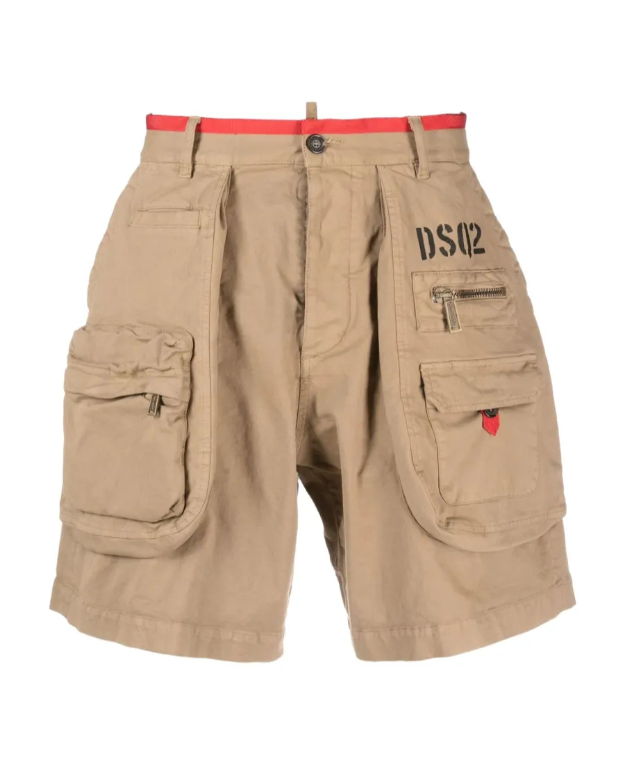 Multiple-Pockets Cargo Shorts