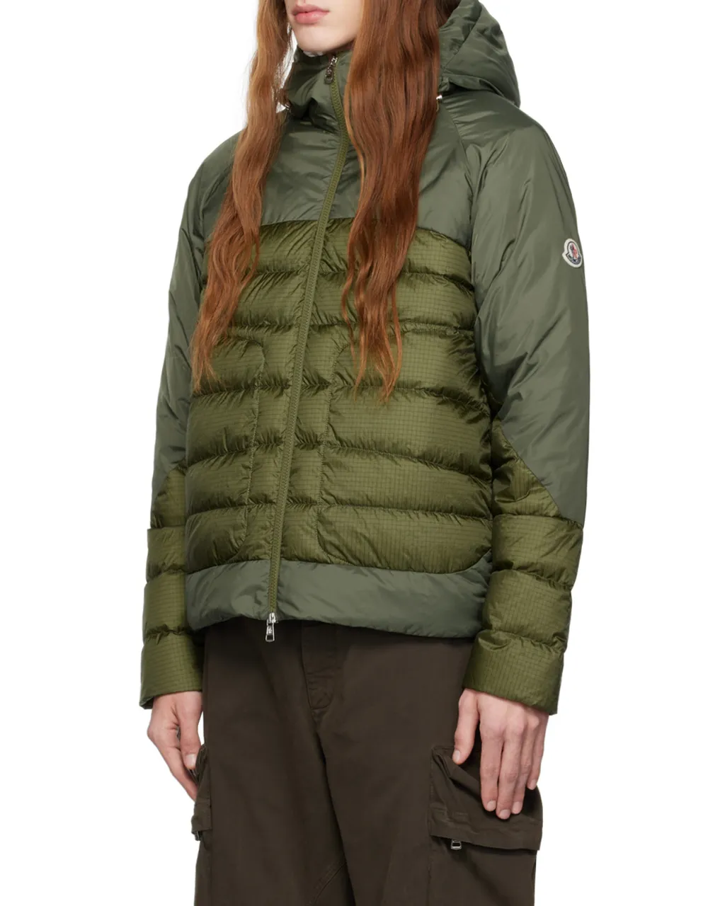 Moncler Panelled Zip-Up Puffer Jacket