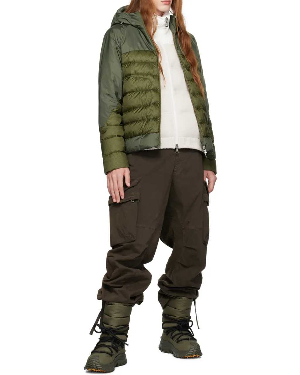 Moncler Panelled Zip-Up Puffer Jacket