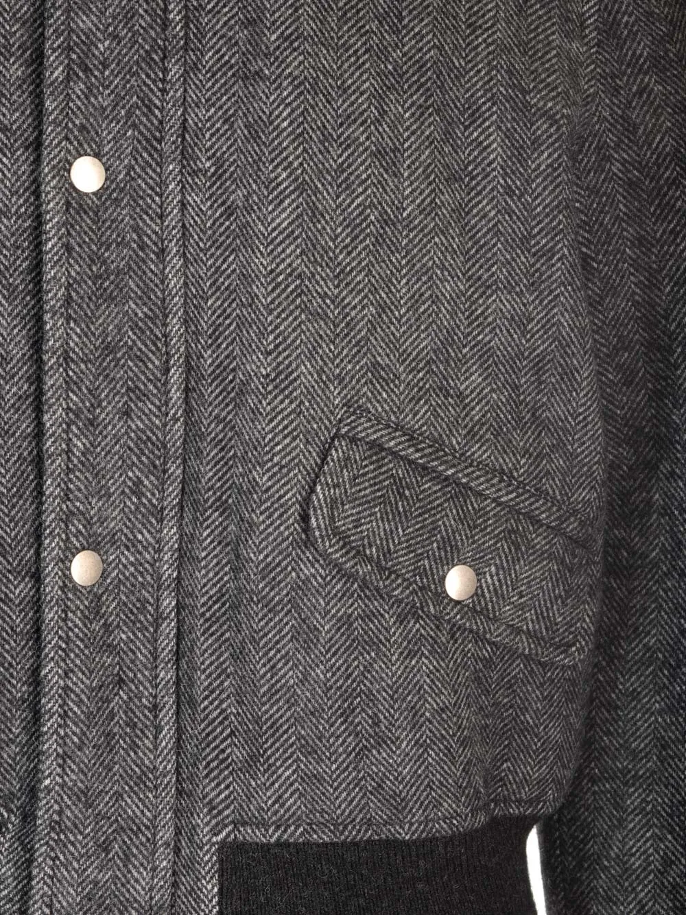 Isabel Marant High-Neck Buttoned Bomber Jacket