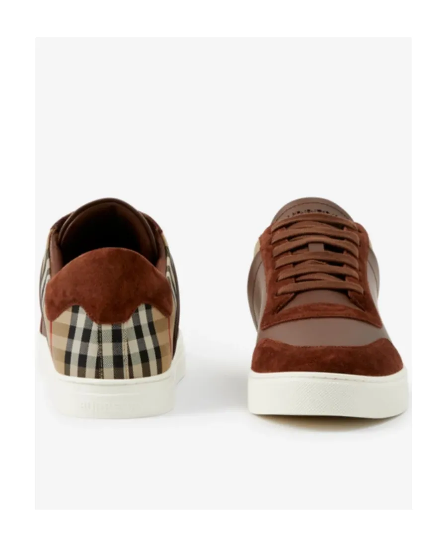 Vintage Check Panelled Sneakers