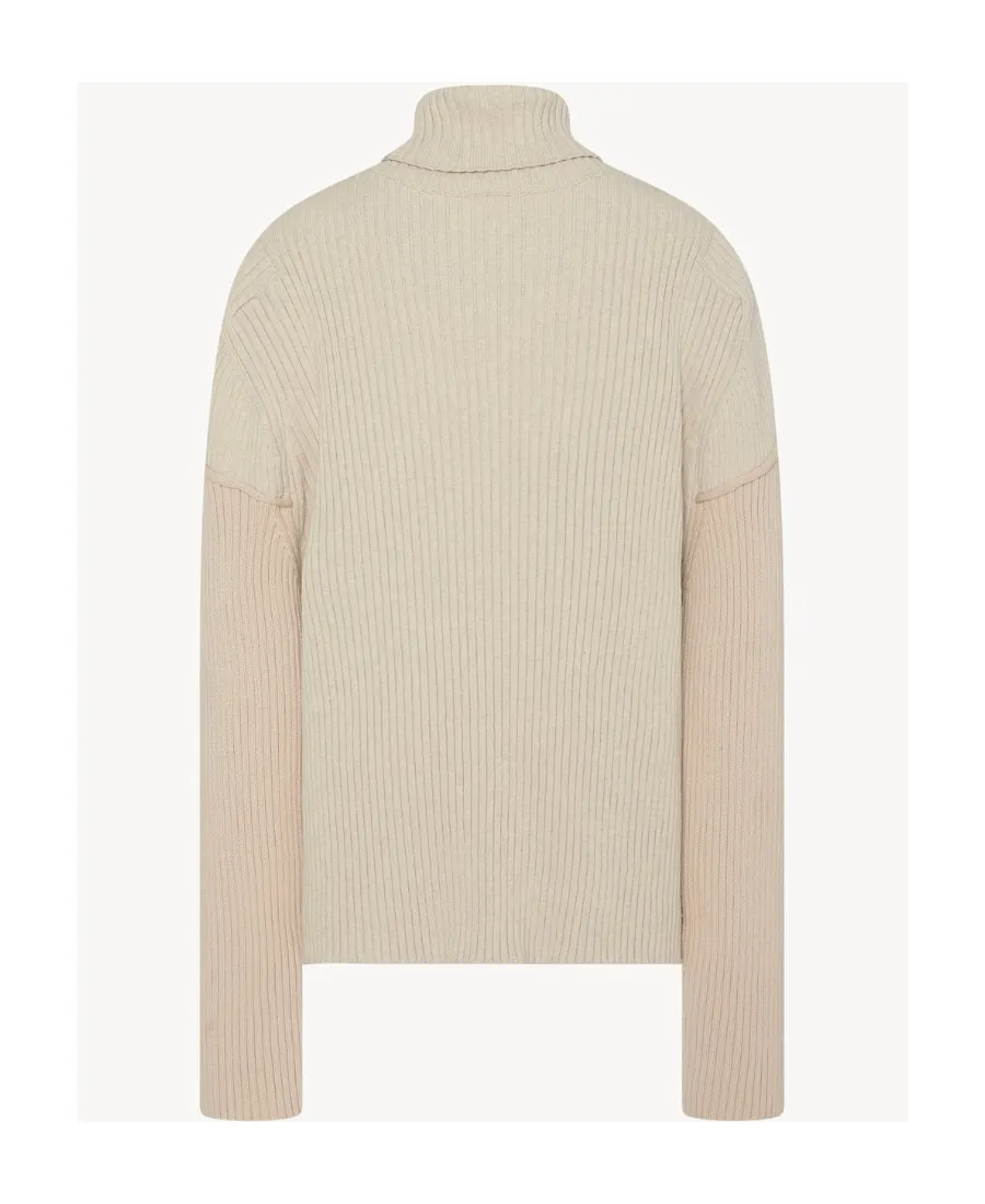 Dua Drop-Shoulder Ribbed Jumper