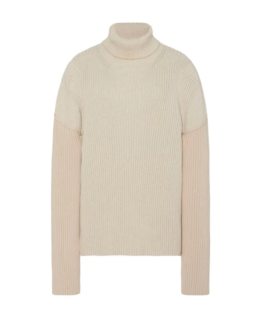 Dua Drop-Shoulder Ribbed Jumper