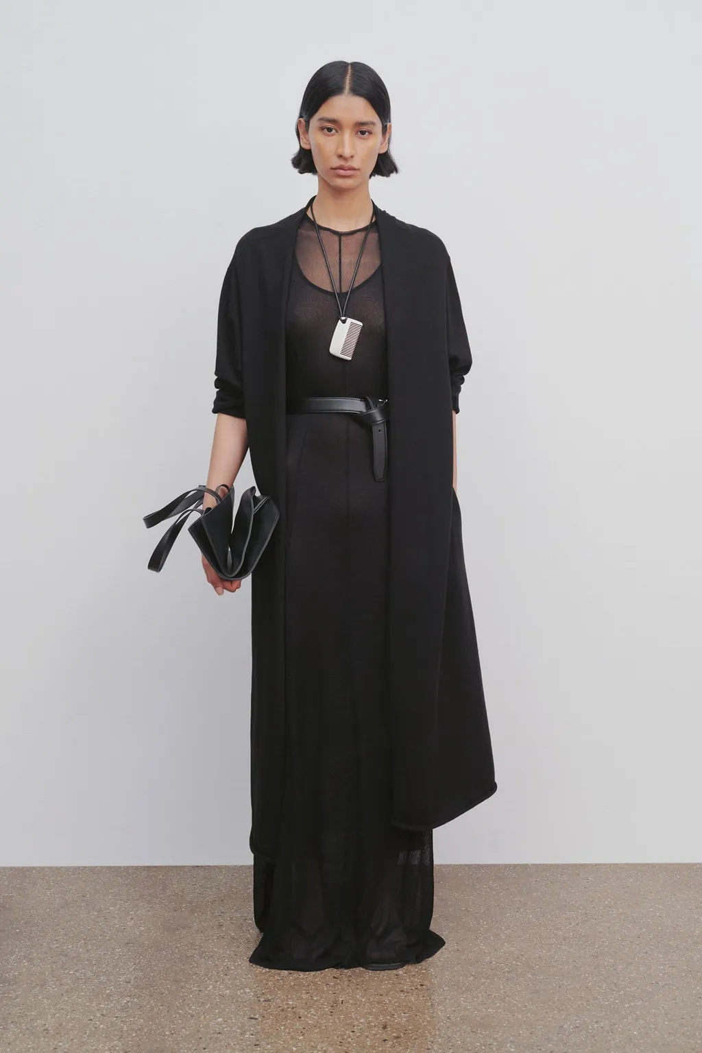 Circle Long Knitted Cardigan