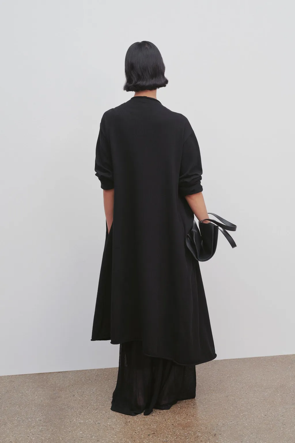 Circle Long Knitted Cardigan