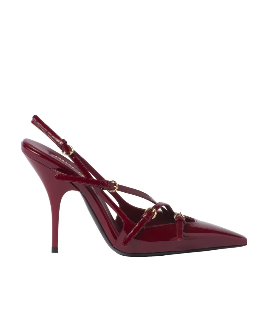 Miu Miu Pointed Toe Slingback Pumps