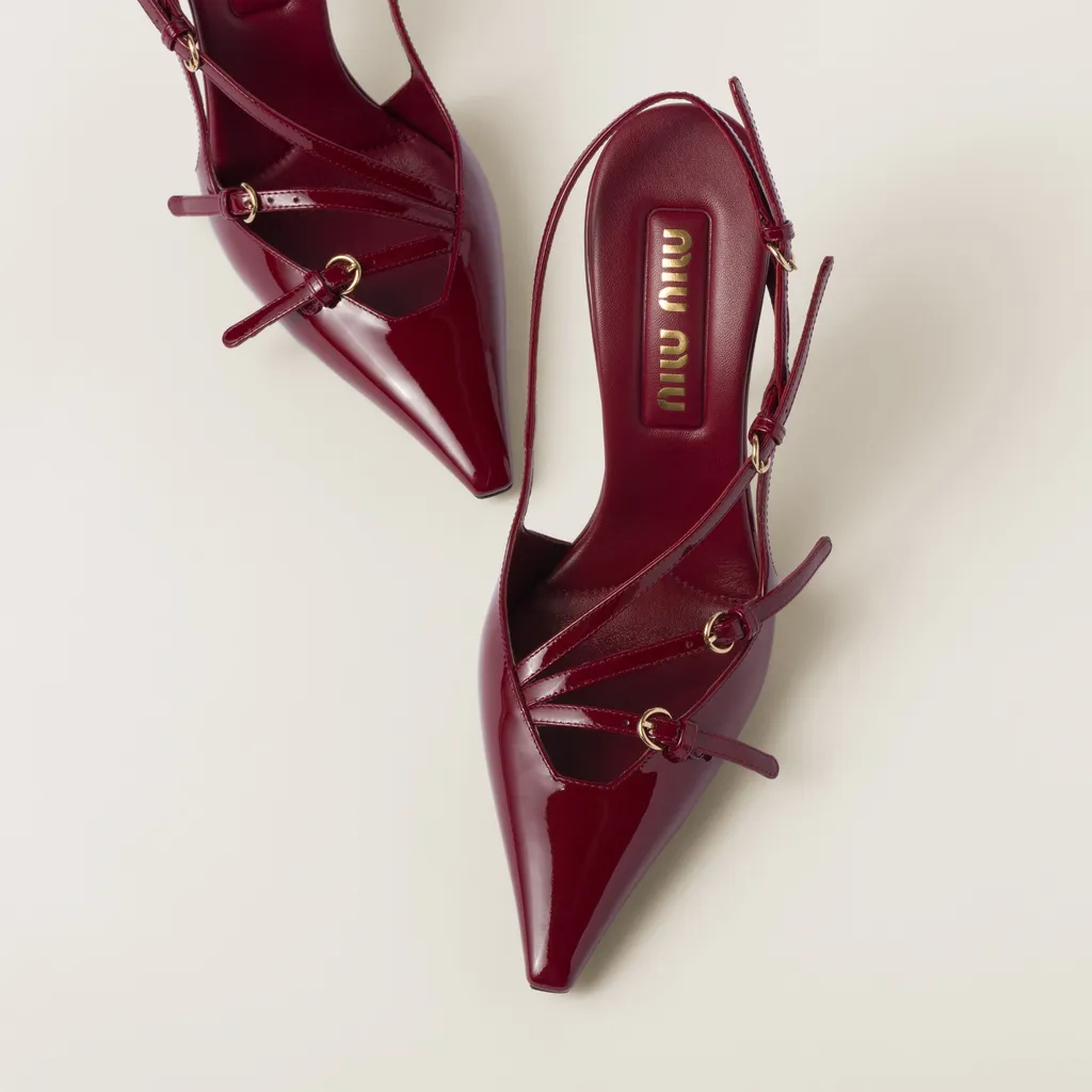 Miu Miu Pointed Toe Slingback Pumps