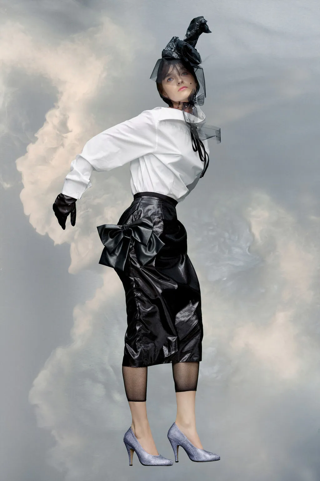 Maison Margiela High Waist Asymmetric Midi Skirt