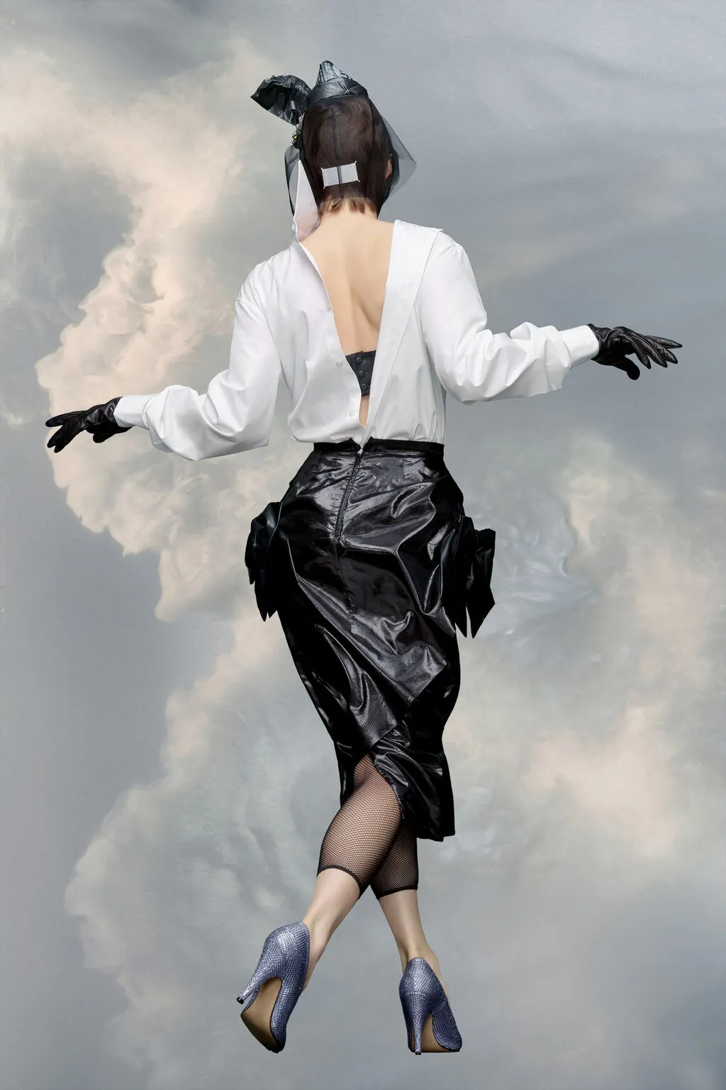 Maison Margiela High Waist Asymmetric Midi Skirt